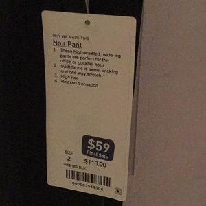 lululemon athletica Pants & Jumpsuits - Noir Lululemon pants lululemon athletica Pants & Jumpsuits - Noir Lululemon pants